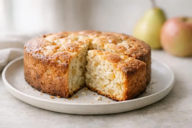 Gâteau pomme poire ultra moelleux : recette facile et healthy