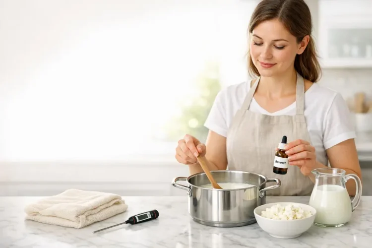 Comment faire une recette de fromage maison avec présure ?