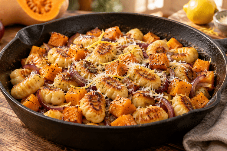 Gnocchis au butternut : la poêlée dorée qui réchauffe les soirs d’automne